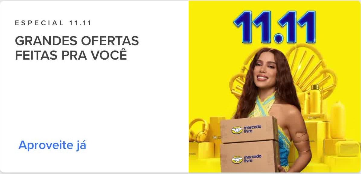 Especial 11.11 — grandes ofertas feitas pra você