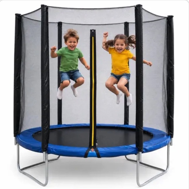 Cama Elástica Pula Pula Infantil Circus 1.8 m com Proteção