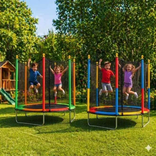 Cama Elástica Colorida Brinca Luca De 1,80m Infantil