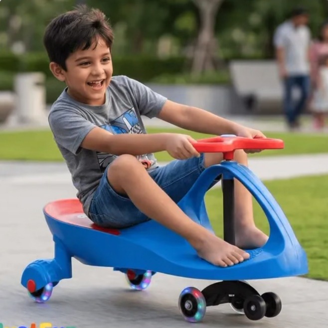 Carrinho Rolimã Car Drift Infantil Volante Gira 360° Triciclo